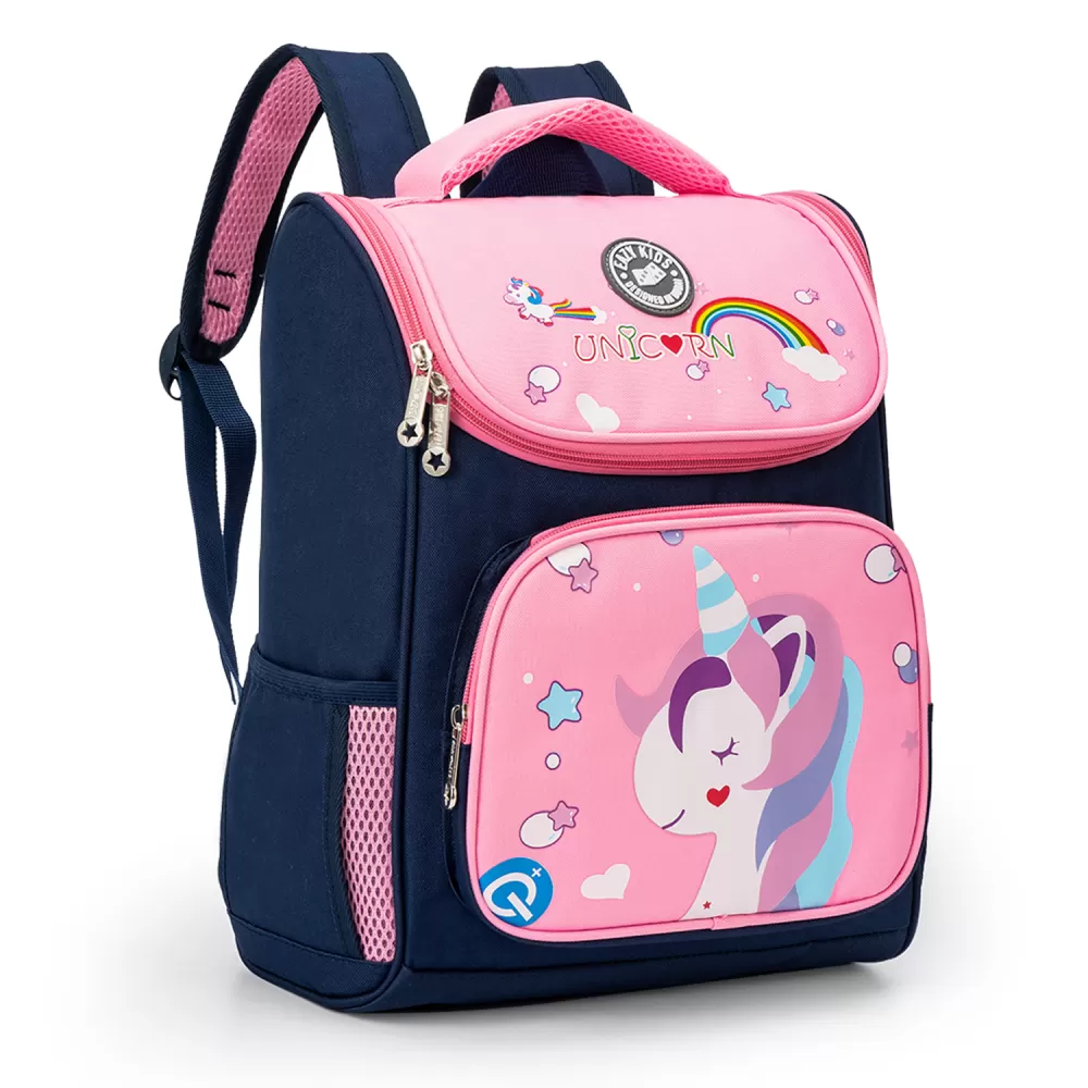 Eazy Kids-Back to School-16&quot; Unicorn School Backpack-Pink