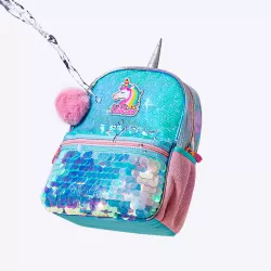 Eazy Kids Unicorn Sparkle Backpack-Green