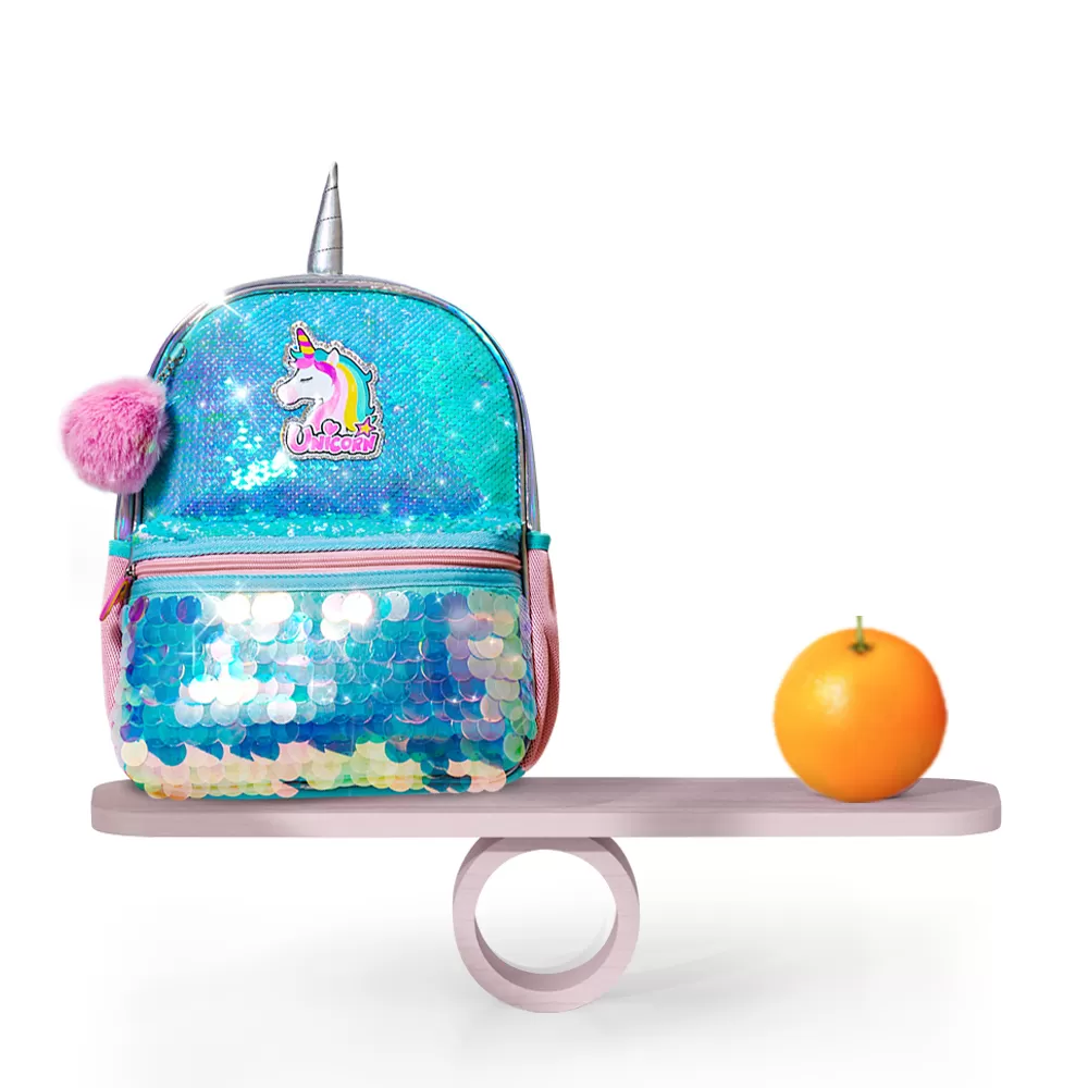 Eazy Kids Unicorn Sparkle Backpack-Green