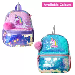 Eazy Kids Unicorn Sparkle Backpack-Pink