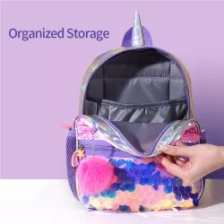 Eazy Kids Unicorn Sparkle Backpack-Pink