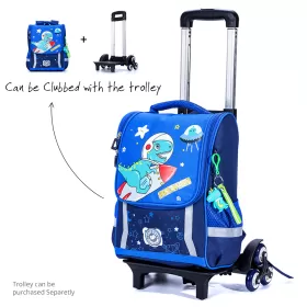 Eazy Kids School Bag Dino in Space - Blue