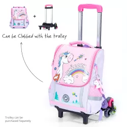 Eazy Kids School Bag Unicorn - Purple + Pink