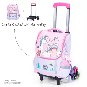 Eazy Kids School Bag Unicorn - Purple + Pink