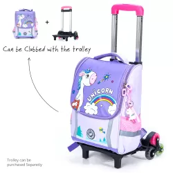 Eazy Kids School Bag Unicorn - Prince Purple