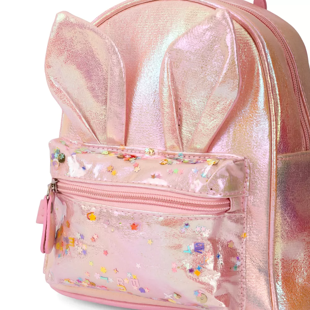 Eazy Kids-School Backpack-Rabbit Pink