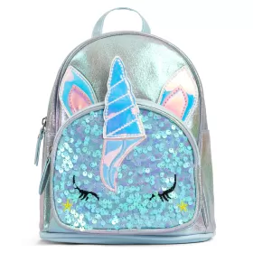 Eazy Kids Sequin School Backpack - Shining Unicorn Green