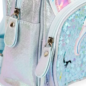 Eazy Kids Sequin School Backpack - Shining Unicorn Green