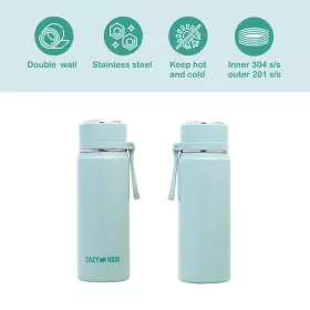 Eazy Kids Double Wall Insulated Sports Water Bottle - Green, 450ml