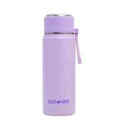 Eazy Kids Double Wall Insulated Sports Water Bottle - Purple, 450ml