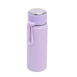 Eazy Kids Double Wall Insulated Sports Water Bottle - Purple, 450ml