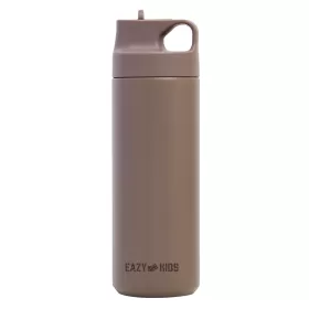 Eazy Kids Double Wall Insulated Sports Water Bottle - Khaki, 550ml