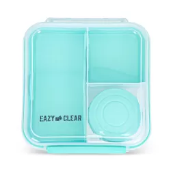 Eazy Kids 3/4/5 Compartment Convertible 1250ml Bento Lunch Box with 150ml Gravy Bowl - Green