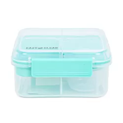 Eazy Kids 3/4/5 Compartment Convertible 1250ml Bento Lunch Box with 150ml Gravy Bowl - Green