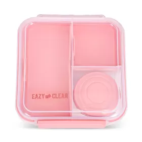 Eazy Kids 3/4/5 Compartment Convertible 1250ml Bento Lunch Box with 150ml Gravy Bowl - Pink