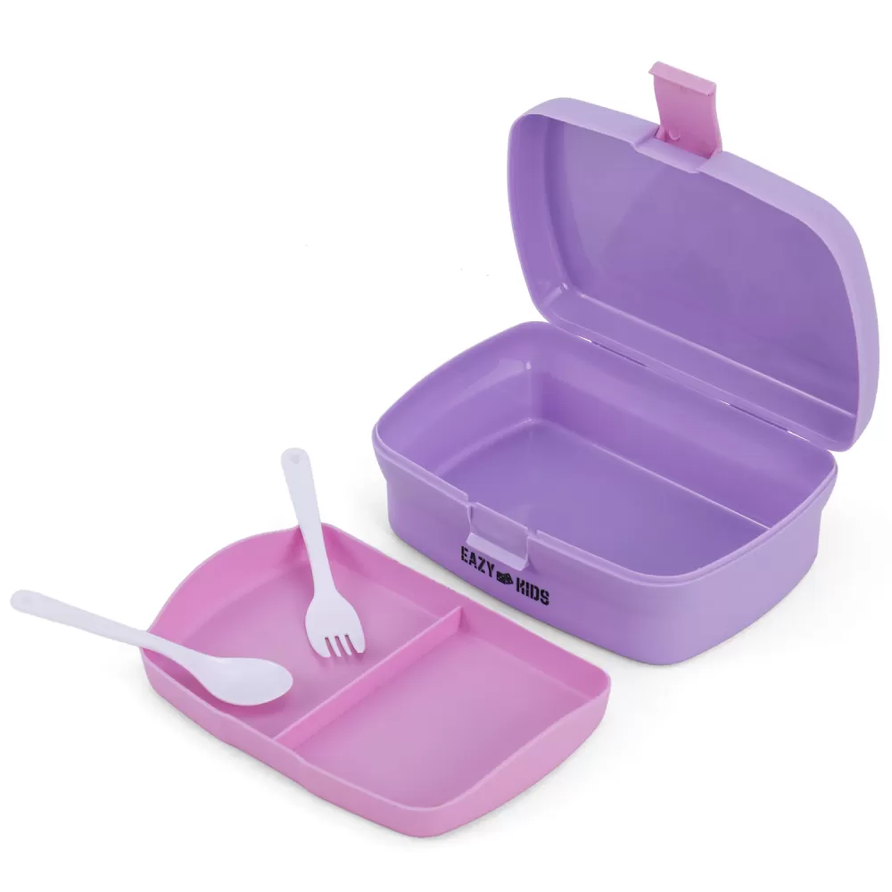 Eazy Kids Bento Lunch Box - Butterfly Purple