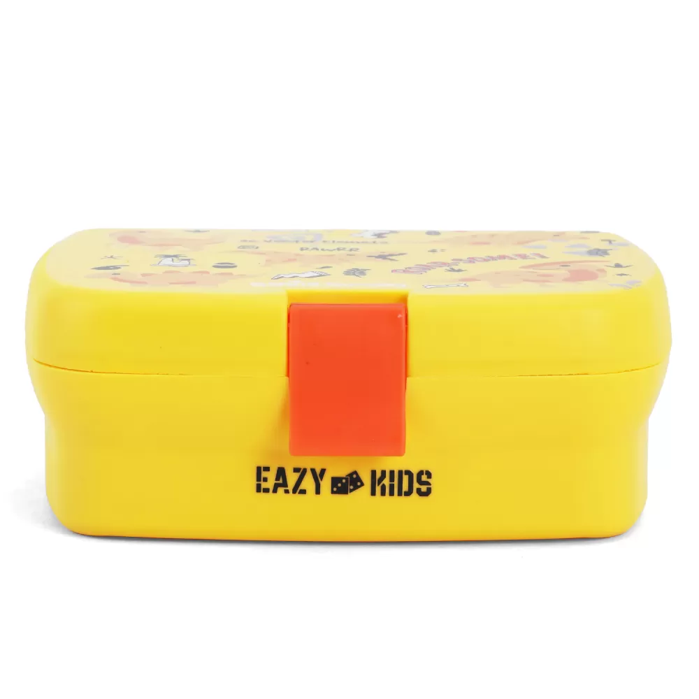 Eazy Kids Bento Lunch Box - Dino Yellow