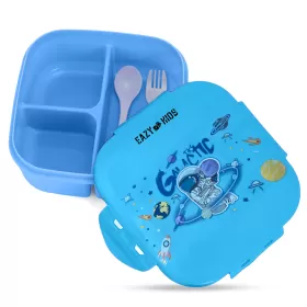 Eazy Kids Square 1000ml Bento Lunch Box - Astronaut Blue