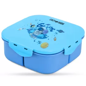 Eazy Kids Square 1000ml Bento Lunch Box - Astronaut Blue