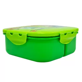 Eazy Kids Square 1000ml Bento Lunch Box Dino - Green