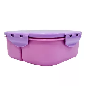 Eazy Kids Square 1000ml Bento Lunch Box - Unicorn Purple