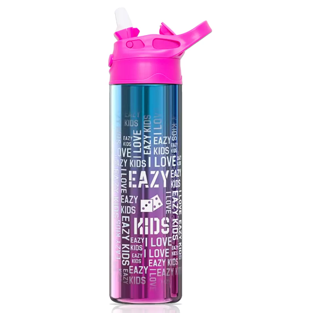 Eazy Kids Double wall Stainless Steel Water Bottle-Pink(530ml)