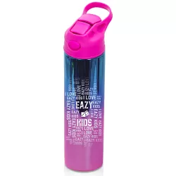 Eazy Kids Double wall Stainless Steel Water Bottle-Pink(530ml)