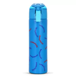 Eazy Kids Double Wall Insulated Steel Water Bottle with Spray Dinosaur Blue, 640ml