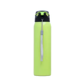 Eazy Kids Double Wall Insulated School Water Bottle - Green, 500ml