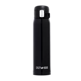 Eazy Kids Double Wall Insulated Travel Water Bottle - Black, 500ml