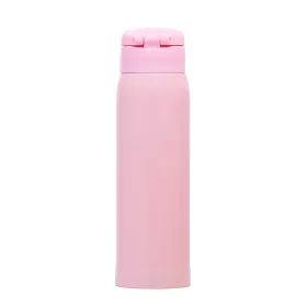 Eazy Kids Double Wall Insulated Travel Water Bottle - Pink, 500ml