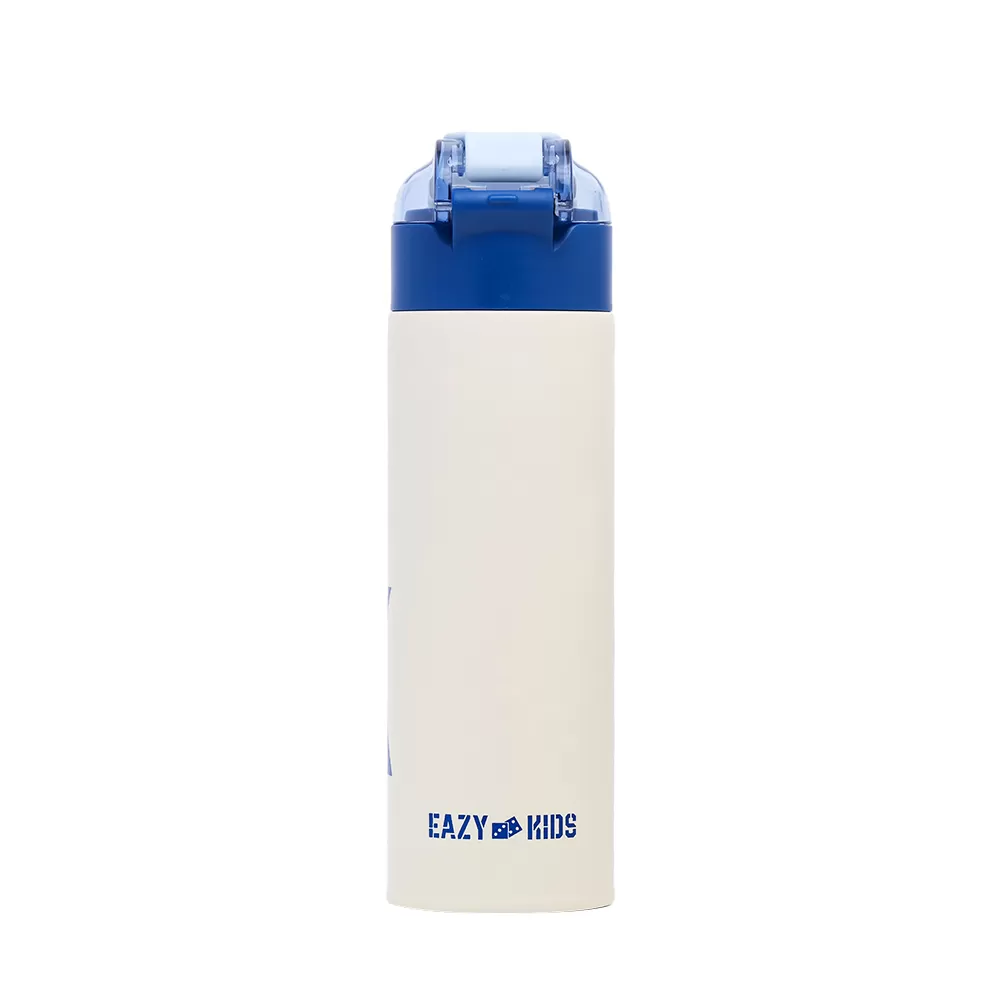 Eazy Kids Double Wall Insulated Travel Water Bottle - Blue, 550ml