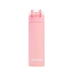 Eazy Kids Double Wall Insulated Travel Water Bottle - Pink, 550ml