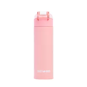 Eazy Kids Double Wall Insulated Travel Water Bottle - Pink, 550ml