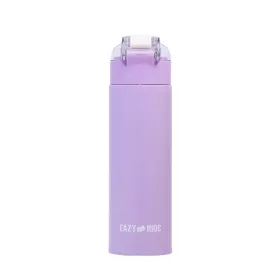 Eazy Kids Double Wall Insulated Travel Water Bottle - Purple, 550ml