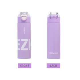 Eazy Kids Double Wall Insulated Travel Water Bottle - Purple, 550ml