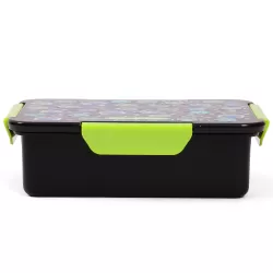 Eazy Kids Lunch Box, Gen Z - Black, 850ml