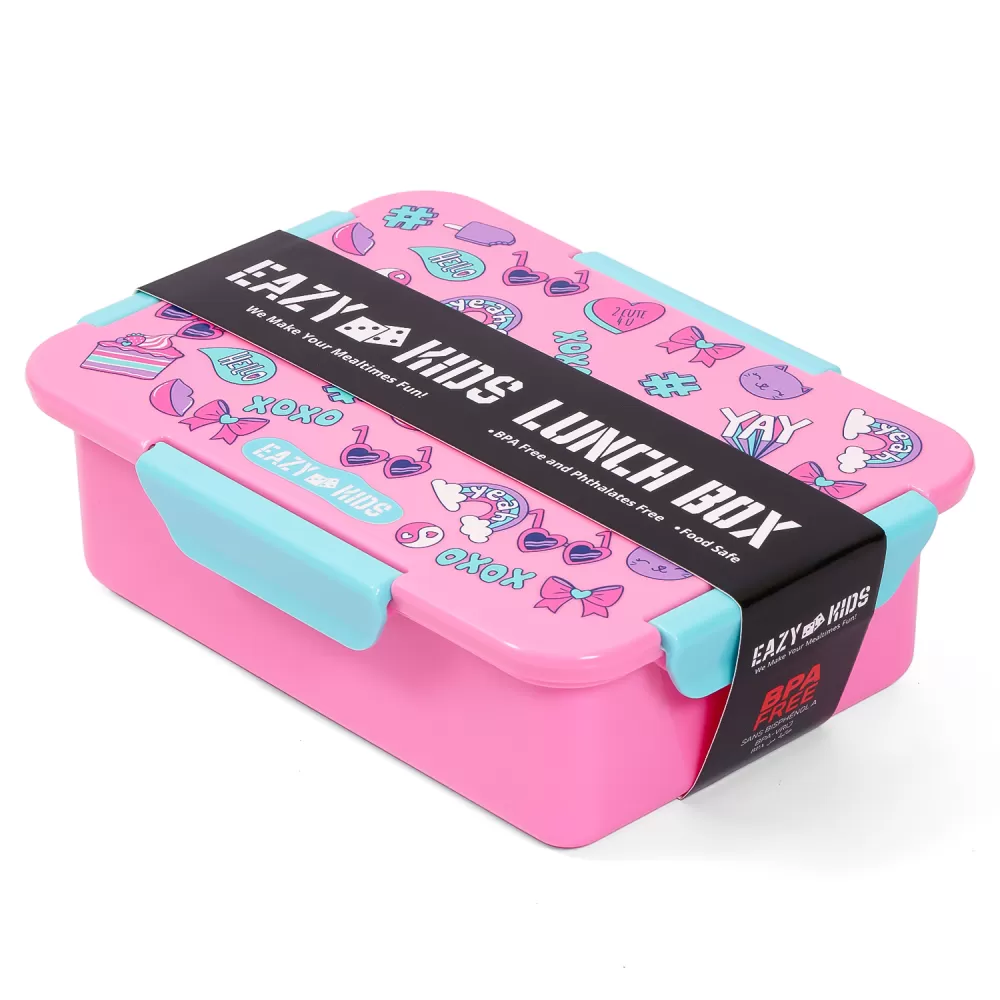 Eazy Kids Lunch Box, Gen Z - Pink, 850ml