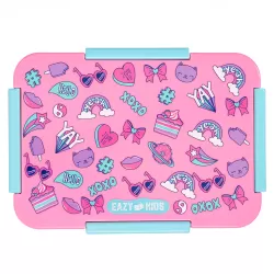 Eazy Kids Lunch Box, Gen Z - Pink, 850ml