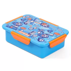 Eazy Kids Lunch Box, Soccer - Blue, 850ml