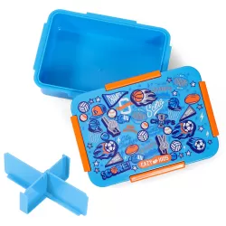 Eazy Kids Lunch Box, Soccer - Blue, 850ml