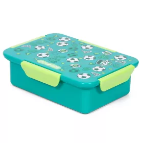 Eazy Kids Lunch Box, Soccer - Green, 850ml