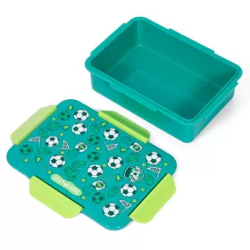 Eazy Kids Lunch Box, Soccer - Green, 850ml