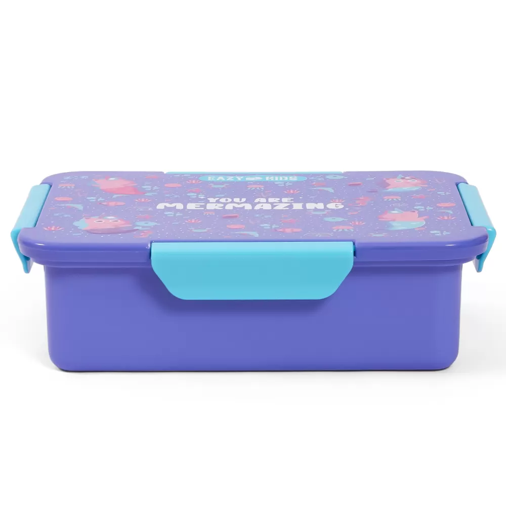 Eazy Kids Lunch Box, Mermaid - Purple, 850ml