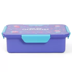 Eazy Kids Lunch Box, Mermaid - Purple, 850ml