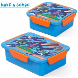 Eazy Kids Lunch Box, Space - Blue, 850ml