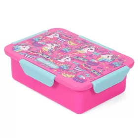 Eazy Kids Lunch Box, Unicorn Desert - Pink, 850ml