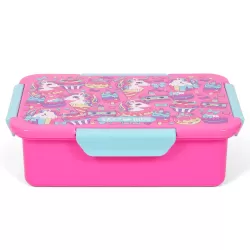 Eazy Kids Lunch Box, Unicorn Desert - Pink, 850ml