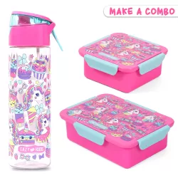 Eazy Kids Lunch Box, Unicorn Desert - Pink, 850ml