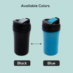 Eazy Kids Double Wall Insulated Tumbler Water Bottle - Blue, 400ml